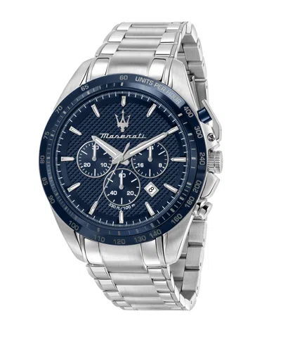 Maserati Men's Chronograph Stainless Steel Metal Band Watch, 45mm