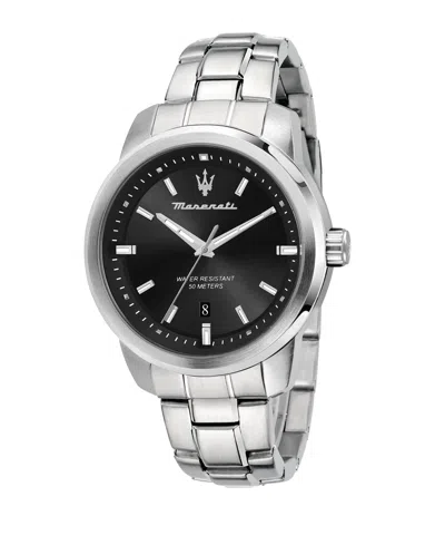 Maserati Men's Date Stainless Steel Metal Band Watch, 44mm