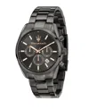 Maserati Men's Multifunction Gray Metal Band Watch, 43mm
