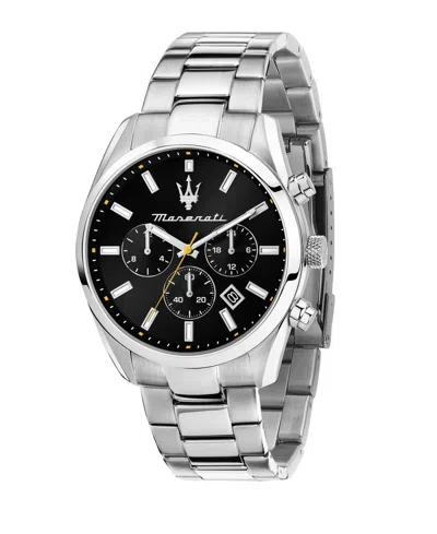 Maserati Men's Multifunction Stainless Steel Metal Band Watch, 43mm