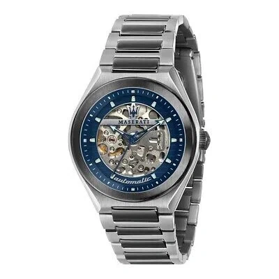 Pre-owned Maserati Men's Triconic Automatic Steel Burnished Watch R8823139001