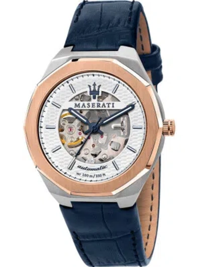 Pre-owned Maserati R8821142001 Stile Automatic Mens Watch Limited Edition 42mm 10atm