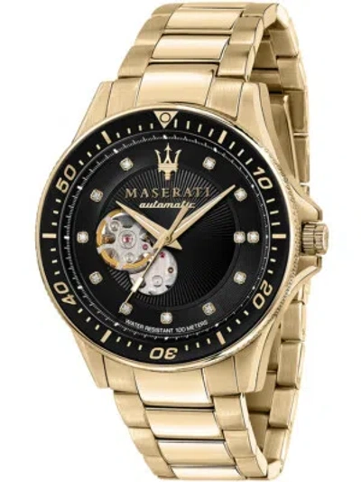 Pre-owned Maserati R8823140003 Sfida Automatic Limited Edition 44mm 10atm
