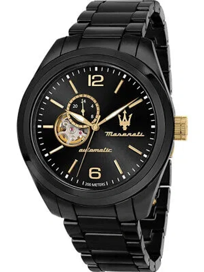 Pre-owned Maserati R8823150001 Traguardo Mens Watch Automatic 45mm 20atm