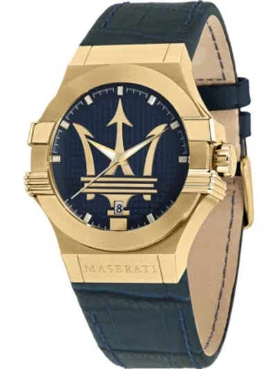 Pre-owned Maserati R8851108035 Potenza Mens Watch 42mm 10atm