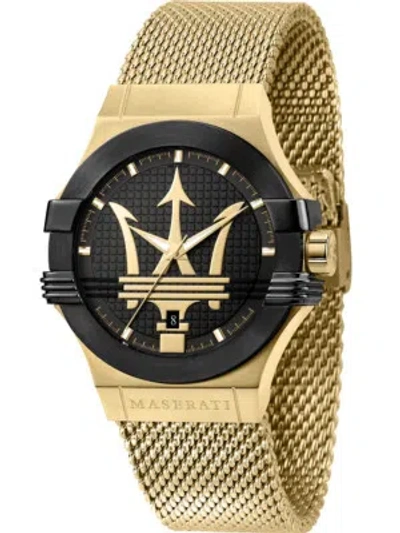 Pre-owned Maserati R8853108006 Potenza Men`s Watch 42mm 10atm