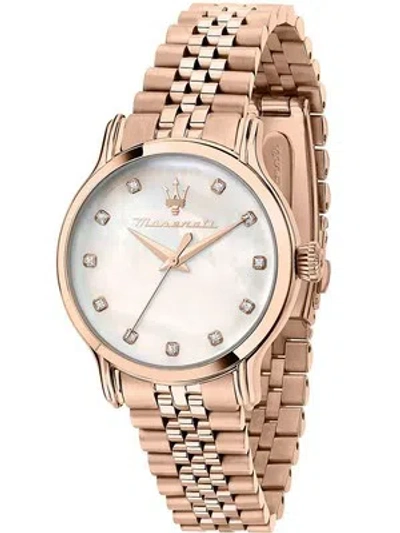 Pre-owned Maserati R8853118517 Epoca Ladies Watch 34mm 10atm