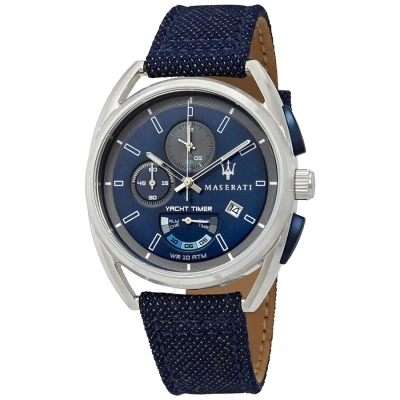Maserati Trimarano Yatch Timer Alarm Blue Dial Men's Watch R8851132001