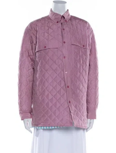 Pre-owned Masha Maria Wool Utility Jacket In Purple