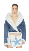 Masha Popova Bathrobe Vortex Jacket In Blue