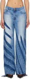 Masha Popova Blue Rays Boyfriend Jeans