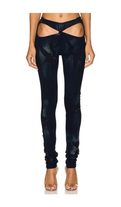 Masha Popova Bows Leggings In Navy