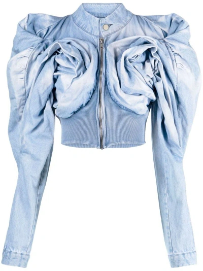 MASHA POPOVA MASHA POPOVA DRAPED DENIM JACKET