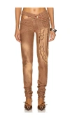 Masha Popova Skinny Bias Cut In Brown