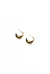 Maslo Jewelry Inez Push Back Earrings In Gold In Gold