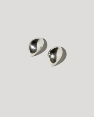 Maslo Jewelry Women's Huggie Earrings In Silver In Metallic