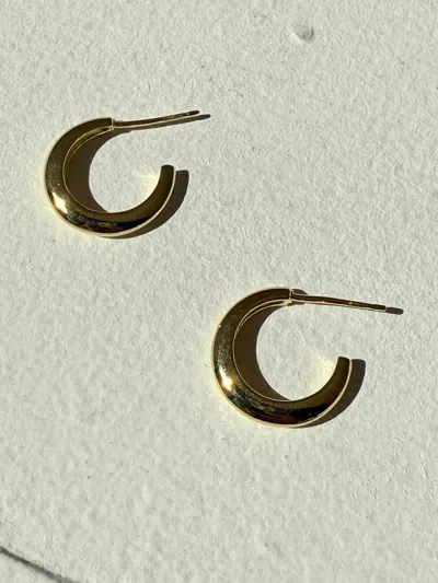 Maslo Jewelry Women's Small Classic Hoop Earrings In Gold