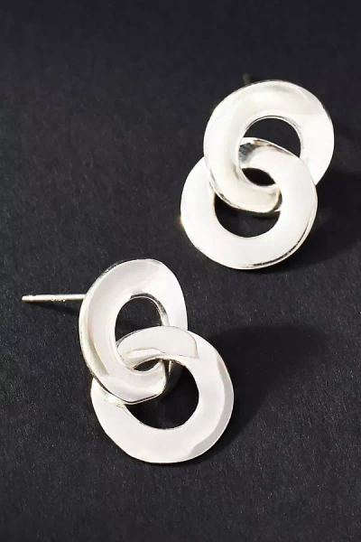 Maslo Linked Earrings In Silver