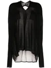 Masnada Abstract-print Wool Blouse In Black