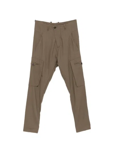 Masnada Asymmetric-fastening Cargo Pants In Multi