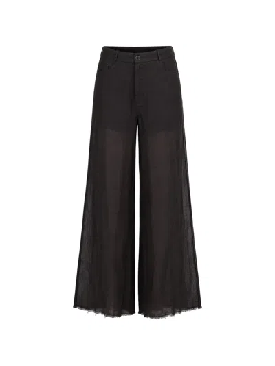 Masnada Baggy Frayed-edge Trousers In Multi