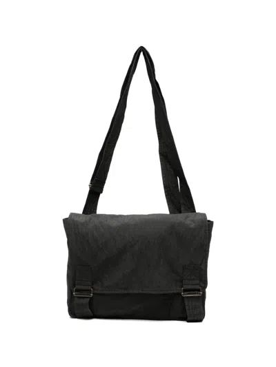 Masnada Buckle Shoulder Bag In Black