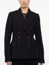 Masnada Button Double-breasted Jacket In Black