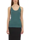 Masnada Cotton And Silk Top In Green