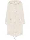 Masnada Cotton Coat In Neutrals