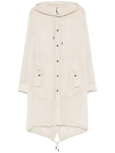 Masnada Cotton Coat In Neutrals