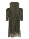 Masnada Klassisches Maxikleid In Grün