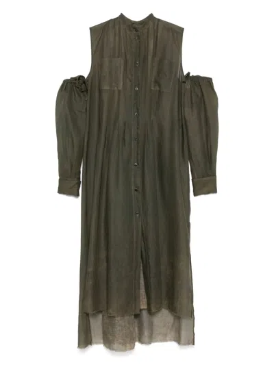 Masnada Klassisches Maxikleid In Grün