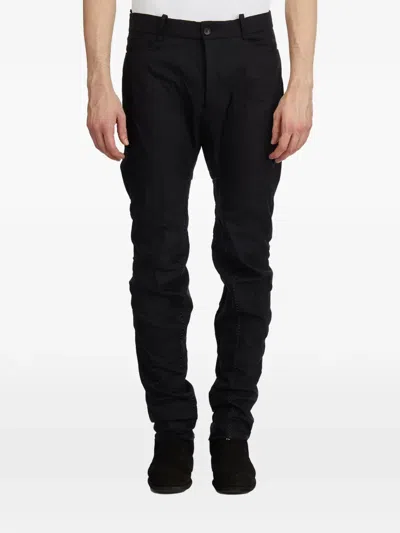 Masnada Stretch Cotton Trousers In Black