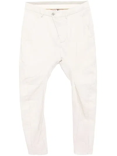 Masnada Crease-effect Trousers In 中性色