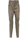 Masnada Crinkled Tapered Trousers In Neutrals