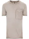 Masnada Distressed Cotton T-shirt In Grey