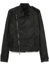 Masnada Distressed Jacket In Black