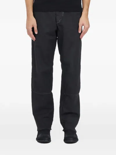 Masnada Distressed-effect Trousers In Black