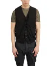Masnada Double Cotton Vest In Black
