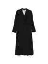 Masnada Double-breasted Buttoned Coat In Black