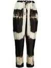Masnada Woven Scorched Pants In Schwarz