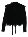 Masnada Fringed Cardigan In Black