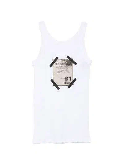 Masnada Graphic-print Vest In White
