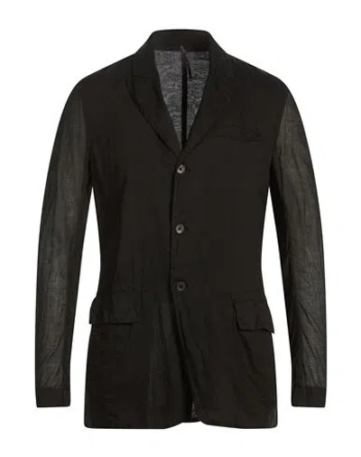 Masnada Man Blazer Black Size 40 Cotton In Brown