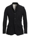Masnada Man Blazer Black Size 40 Cotton, Linen, Metal
