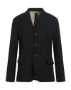 Masnada Man Blazer Black Size 40 Cotton, Wool, Metal