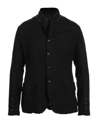 Masnada Man Blazer Black Size 42 Linen