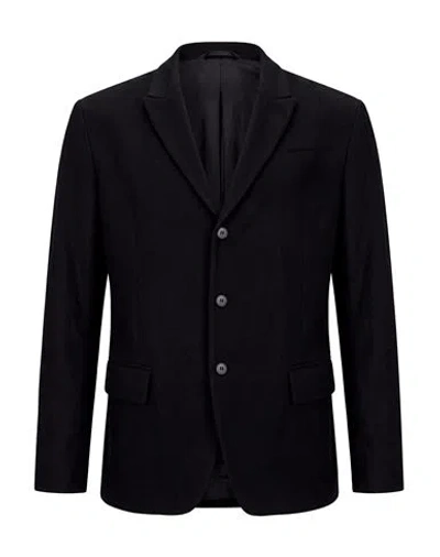 Masnada Man Blazer Black Size 44 Virgin Wool, Elastane