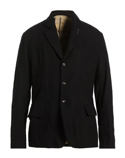 Masnada Man Blazer Black Size 44 Wool, Cotton, Metal Fiber