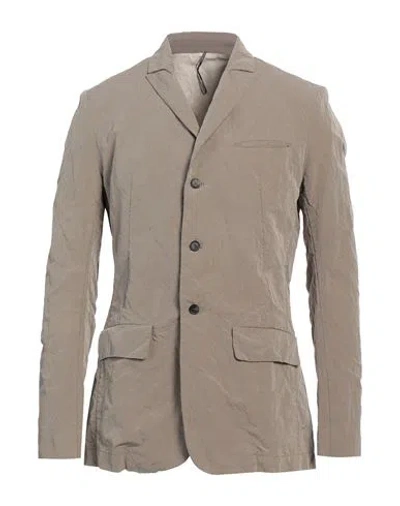 Masnada Man Blazer Khaki Size 40 Cotton, Linen, Metal In Beige